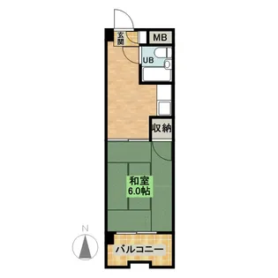 シャンボール西村【1階】の間取り