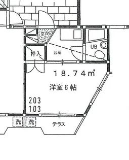 シティファンズ芝久保【1階】の間取り