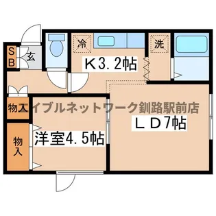 ヴォーンリッヒ緑ヶ岡【2階】の間取り