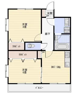 ピソ・ベルデ【4階】の間取り