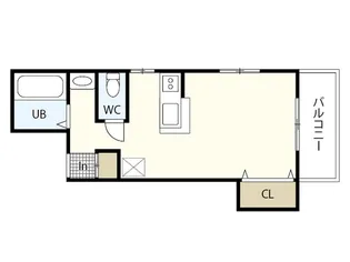 サンライズ舟入【7階】の間取り