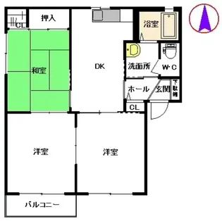 エクセレント川副 A棟【2階】の間取り