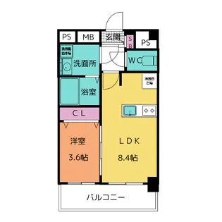 プレサンス名古屋ルクソリア【12階】の間取り