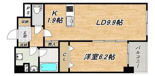 大阪府大阪市天王寺区東上町【マンション】の間取り