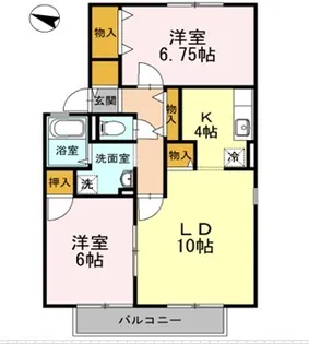 エセルディハイツ【1階】の間取り