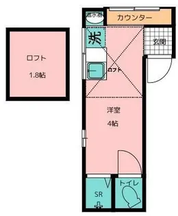 サンフレア巣鴨【1階】の間取り