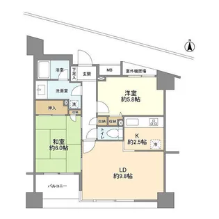 マークス亀戸【3階】の間取り