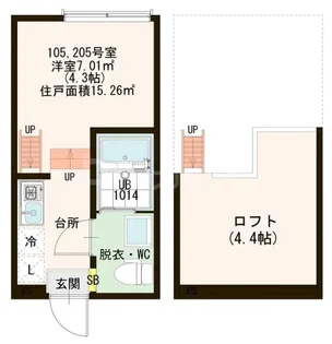 ハーモニーテラス綾瀬III【2階】の間取り