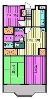 ブルージュ【1階】の間取り