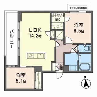 ザ・ガーデンコートハウス【3階】の間取り