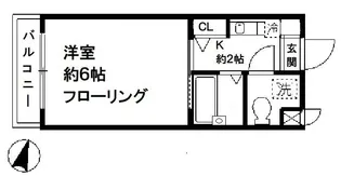 1Kの間取り画像