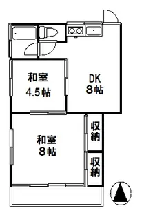 第3昇栄コーポ【1階】の間取り