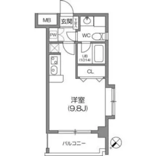 ルクレ森下レジデンス【7階】の間取り