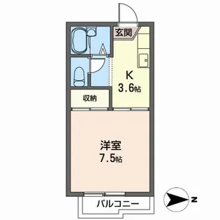ラベンダーハウス【2階】の間取り