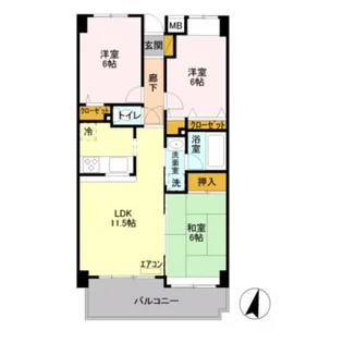 埼玉県さいたま市北区日進町3【マンション】の間取り