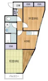 エステート武蔵野【3階】の間取り