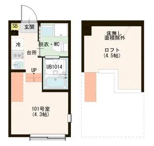 ハーモニーテラス東四つ木VII【1階】の間取り
