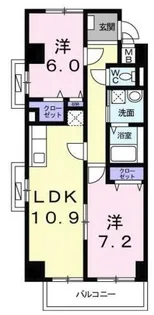 カーサブライト・DDS【3階】の間取り