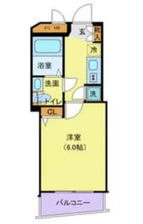 ヴェルト新宿EAST【8階】の間取り