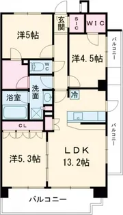 ラグゼナ平井ノース【4階】の間取り