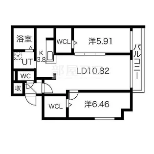 北海道札幌市西区西町北11【マンション】の間取り