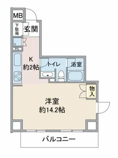 ユニーブル恵比寿【4階】の間取り