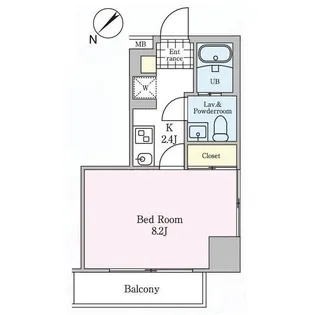 マザーズ月島【4階】の間取り