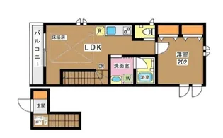 東京都世田谷区代沢4【アパート】の間取り