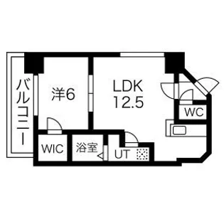 1LDKの間取り画像