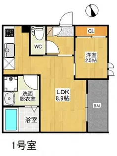 PensionJuly桜尾(仮RegalestPension桜尾本町【3階】の間取り