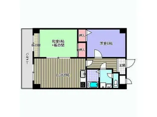 大阪府大阪市東淀川区東淡路4【マンション】の間取り