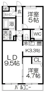 JEAN MARIE【2階】の間取り