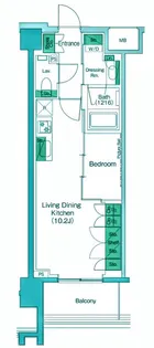 東京都品川区大崎4【マンション】の間取り