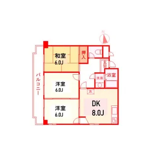 マンションウィステリア【2階】の間取り
