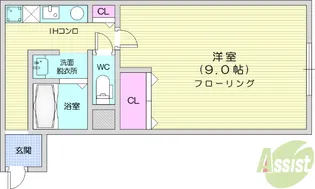 Familiar子平町【1階】の間取り