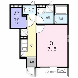 フラン メゾン【1階】の間取り