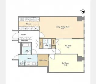 プルデンシャルタワーレジデンス【36階】の間取り