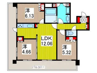 リボンシティコミュニティ【8階】の間取り