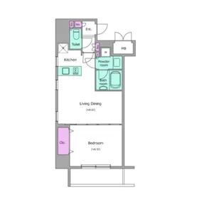 レジディア神田岩本町II【9階】の間取り