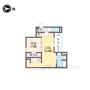 GRAMM丹波口【2階】の間取り