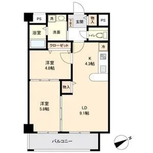 willDo四日市鵜の森【6階】の間取り