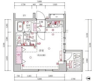 東京都江東区新大橋2【マンション】の間取り