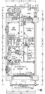 レーベン北千住エアクロスタワー【11階】の間取り