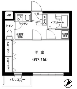 アプレシティ国分寺【3階】の間取り