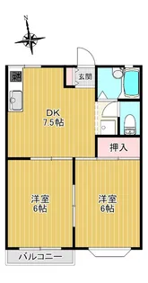 フレシール【2階】の間取り