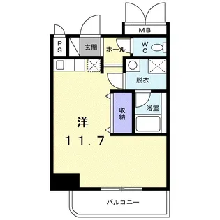 アズビオス元城【2階】の間取り