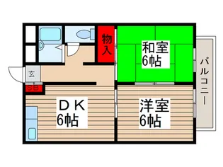 日暮ハイツ【2階】の間取り