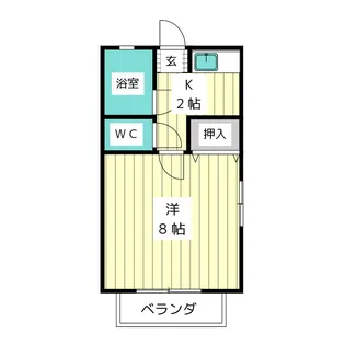 アイビー北斗【1階】の間取り