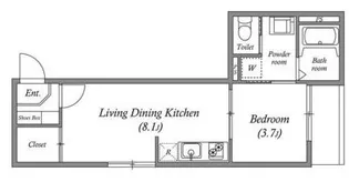 京都府京都市山科区音羽千本町【アパート】の間取り