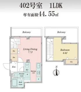トゥール ブランの間取り